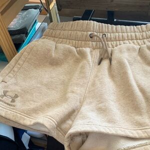 Under Armour Cream Fleece Shorts